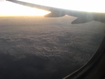 Sunrise from the plane.