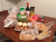 Groceries: about $50